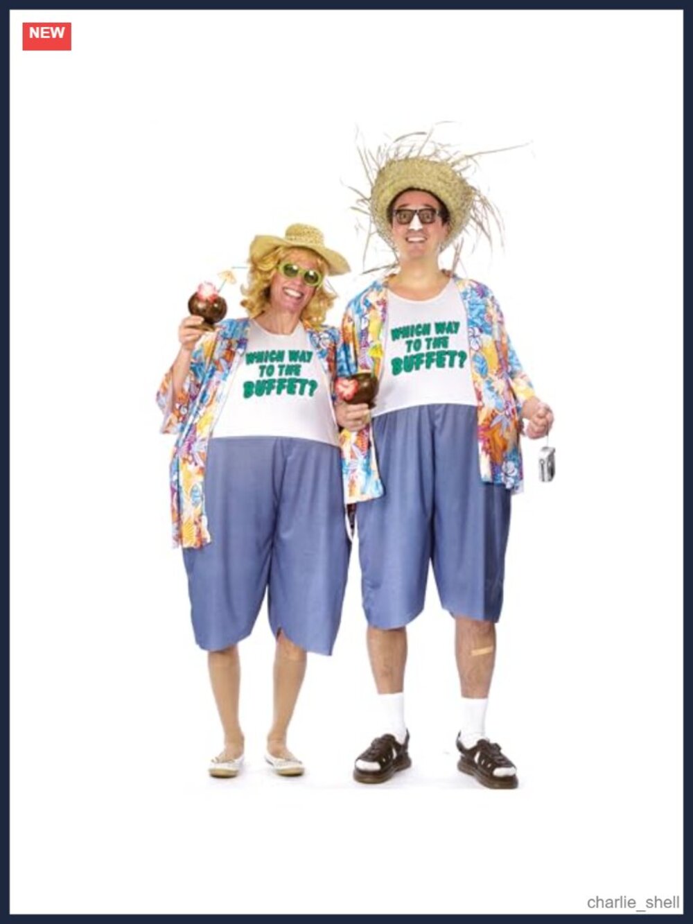 Fun World Tacky Traveler Adult Costume One Size Polyester Jumpsuit